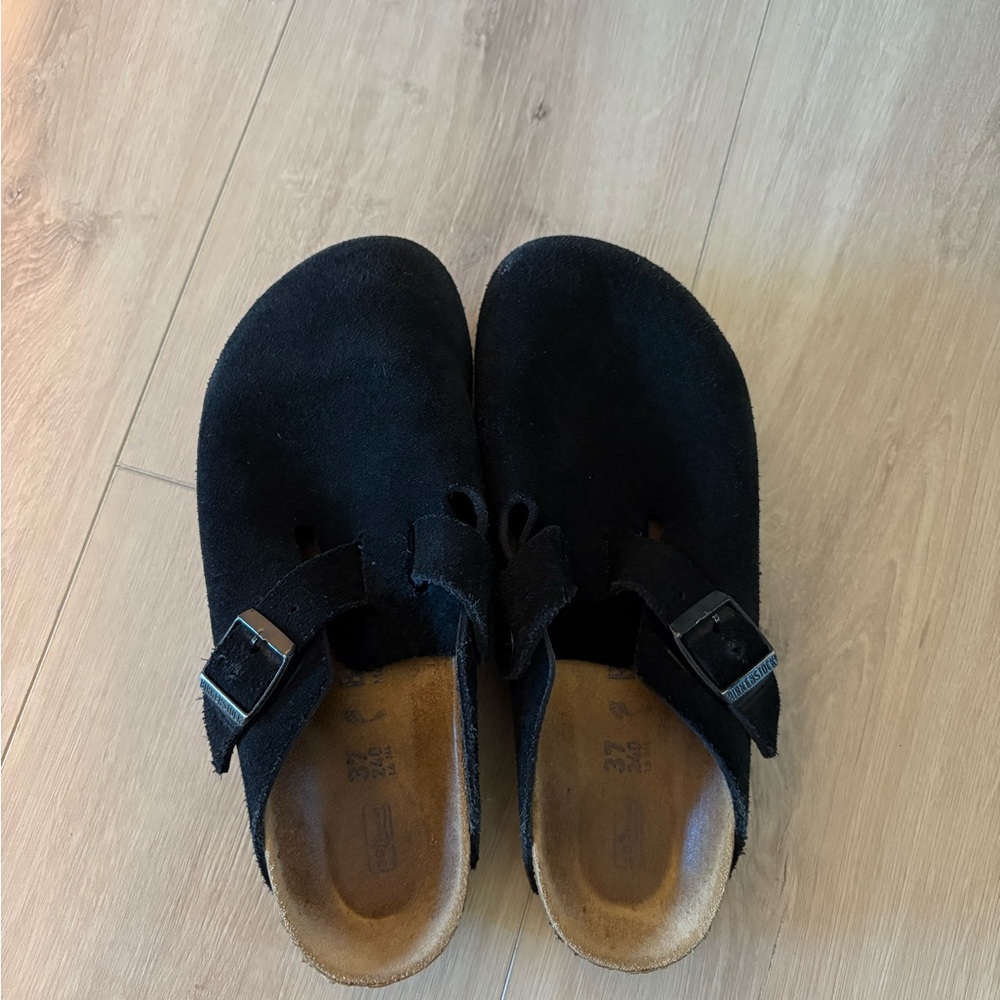 Birkenstock Boston Suede Clogs